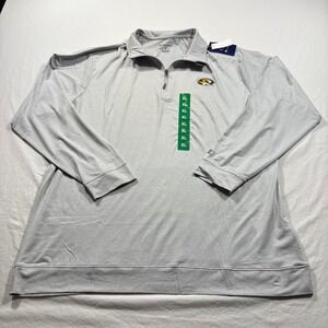 Champion Missouri Tigers Gray 1/4 Zip Pullover Athletic Shirt XL